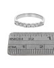 Diamond Shared Prong Ring in White Gold